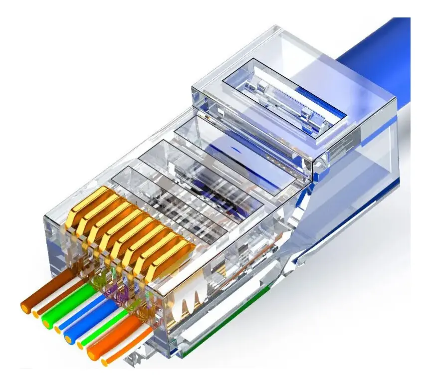 RJ45 Poncha Fácil 6E x 100 Unidades